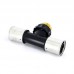 Тройник пресс-Н1/2" PVDF HENCO 50х1"1/2х50