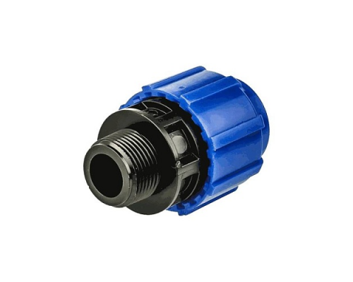 Муфта ПЭ компресс Дн40х1 1/2" НР ТПК-АКВА 50031240 Муфта ПЭ компресс Дн40х1 1/2" НР ТПК-АКВА 50031240
