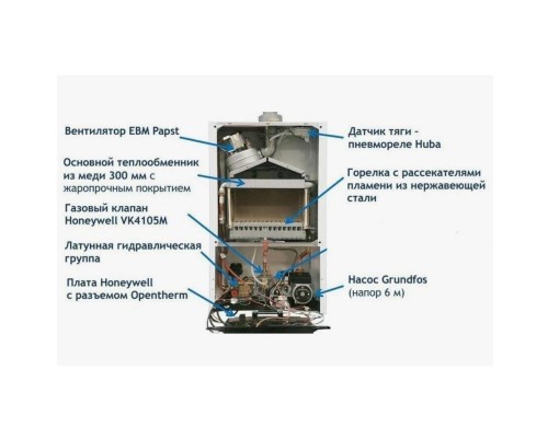 Котел настенный Baxi ECO Life 24F 24 кВт двухконтурный закрытый