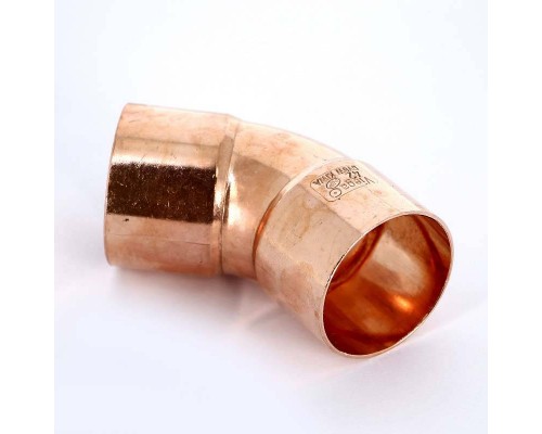 Угол двухраструбный 45 градусов пайка VIEGA 42