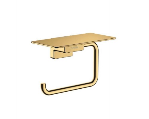 Бумагодержатель, Hansgrohe, AddStoris, шгв 150-80, цвет-полированное золото