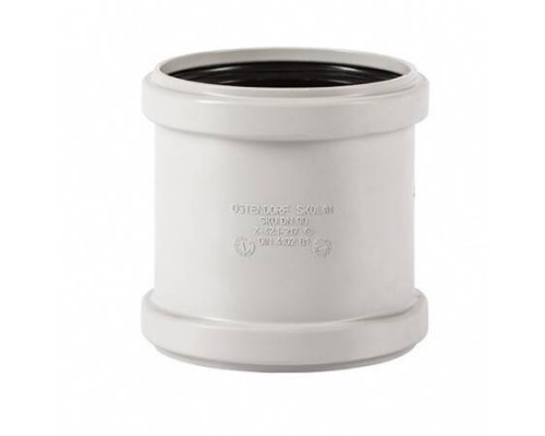 Муфта, Ostendorf, Skolan Safe, SKU, 200, ремонтная (надвижная), PP-MD, цвет-RAL 7035 светло-серый