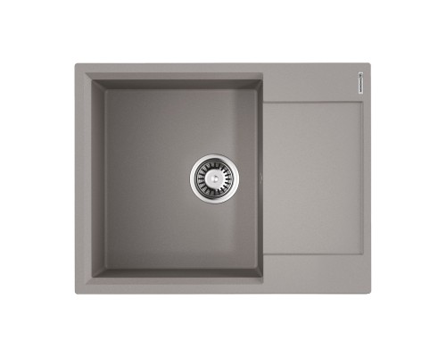 Omoikiri Daisen 65T GR Кухонная мойка из Tetogranit 65x23 см, крыло справа, цвет: leningrad grey 4993583