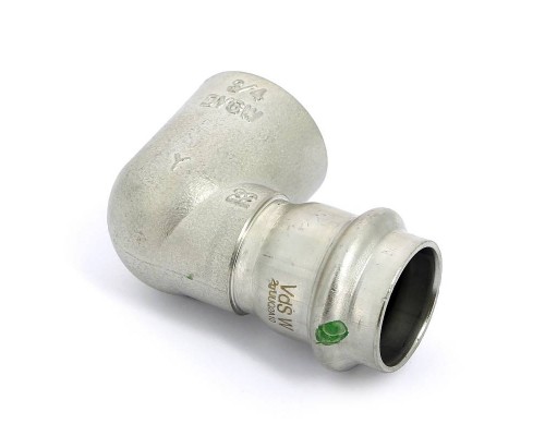 Угол пресс-В компактный нержавеющая сталь Sanpress Inox VIEGA 22x3/4