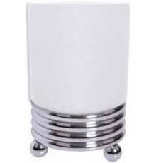 Boheme Hermitage Chrome Стакан настольный, 8х8хh11,5 см, цвет: хром глянцевый 10391