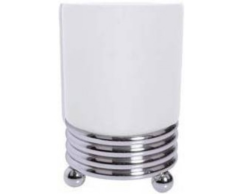 Boheme Hermitage Chrome Стакан настольный, 8х8хh11,5 см, цвет: хром глянцевый 10391