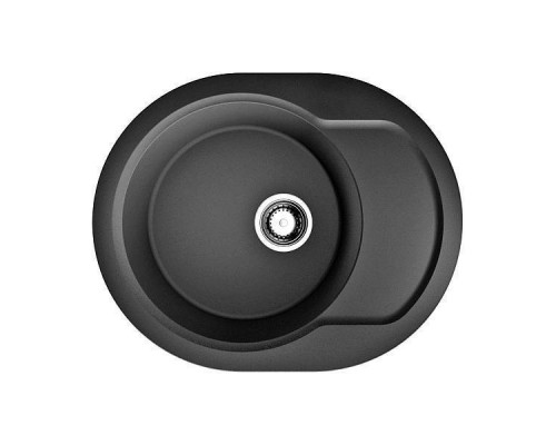 Omoikiri Manmaru 62-BL Кухонная мойка Artgranit 62x50 см, цвет: черный 4993355