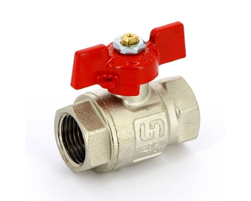 Кран шаровой ВВ 1/2" UNI-FITT полнопроходной бабочка Кран шаровой ВВ 1/2" UNI-FITT полнопроходной бабочка