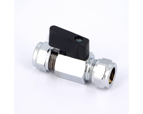Кран мини обжим флажок TIEMME 12x12