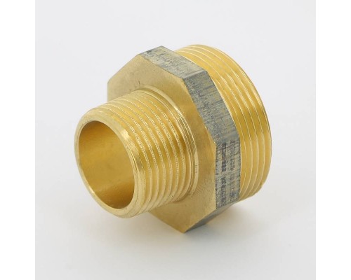 Ниппель бронза Viega укороченный НН 1"1/2 x 1"