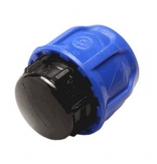 Заглушка ПЭ компресс Дн50 Ру16 VALFEX 121001123050