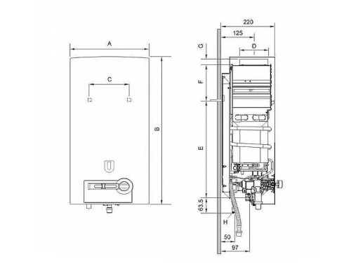 Газовый проточный водонагреватель Bosch Therm 4000 O WR 13-2 B Газовый проточный водонагреватель Bosch Therm 4000 O WR 13-2 B