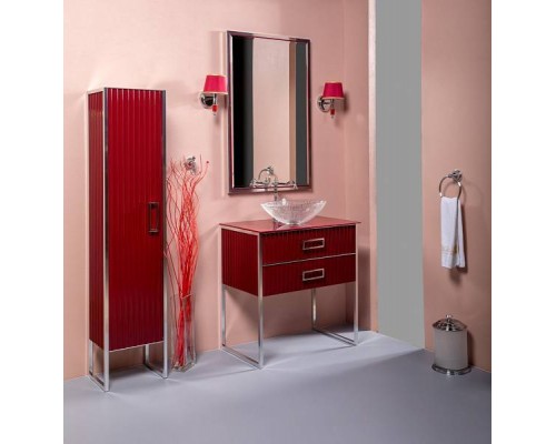 Boheme Monaco Шкаф-пенал напольный 35х30х170h см, цвет: хром 868-RCR-R