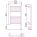 Сунержа Богема 3.0 Полотенцесушитель электрический 30x50h, прав., цвет: мат. белый 30-5805-5030