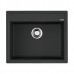 Omoikiri Daisen 60-BL Кухонная мойка Artgranit 60x51 см, цвет: черный 4993622
