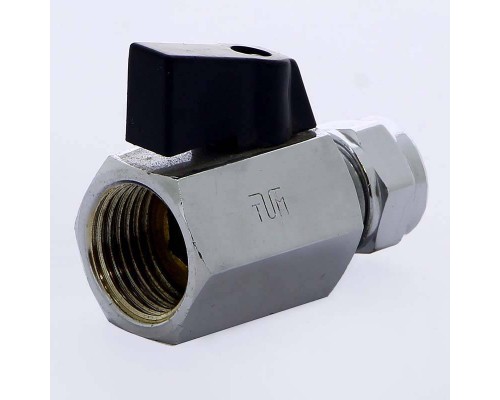 Кран мини обжим-В флажок TIEMME 12x1/2"