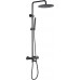 Allen Brau Priority Душевая стойка 27,7x50,9x123,2h см, излив 11,4 см, цвет: черный мат. 5.31A10-31