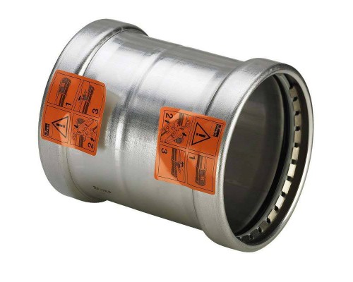 Муфта надвижная пресс нержавеющая сталь Sanpress Inox VIEGA 76 Муфта надвижная пресс нержавеющая сталь Sanpress Inox VIEGA 76