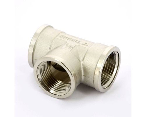 Тройник В никелированный TIEMME 3/4" Тройник В никелированный TIEMME 3/4"