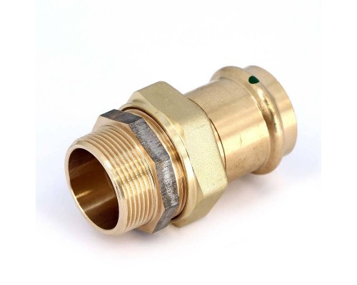 Муфта разъёмная пресс-Н бронза Sanpress VIEGA 42х1 1/2"