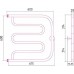 Стилье Тандем Полотенцесушитель водяной для ГВС 60x60h см, цвет: без покрытия 00016-6060