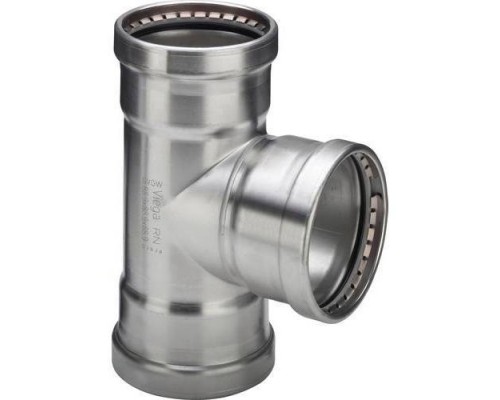Тройник пресс нержавеющая сталь Sanpress Inox VIEGA 76x64x76