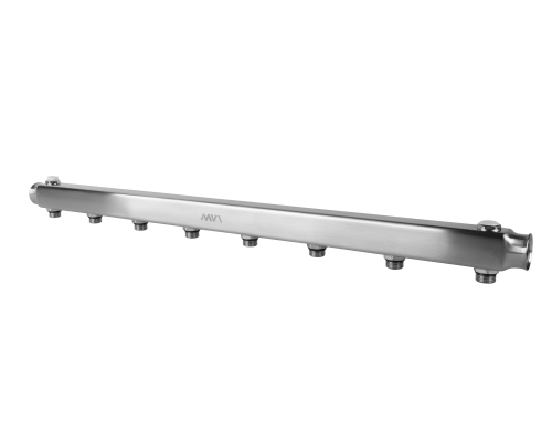 Коллектор из нержавеющей стали MVI, м\ц 100мм, 1"x1/2", 8 выходов Коллектор из нержавеющей стали MVI, м\ц 100мм, 1"x1/2", 8 выходов