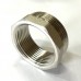 Футорка резьбовая DN40х32 Н 1.1/2 x В 1.1/4 латунь никель