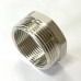 Футорка резьбовая DN40х32 Н 1.1/2 x В 1.1/4 латунь никель