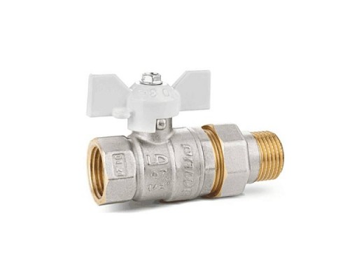 Кран шар лат Pride нк Ду15 Ру40 м/амер полн баб LD 47.15.В-ГШ.Б (white)