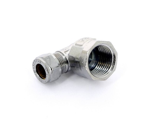 Угол обжим-В хромированный TIEMME 10х1/2"