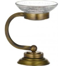 Boheme Murano Мыльница настольная, 11,5х12хh14,5 см, цвет: белый глянцевый 10910-BR