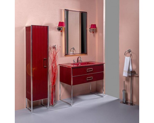 Boheme Monaco Шкаф-пенал напольный 35х30х170h см, цвет: хром 868-RCR-L