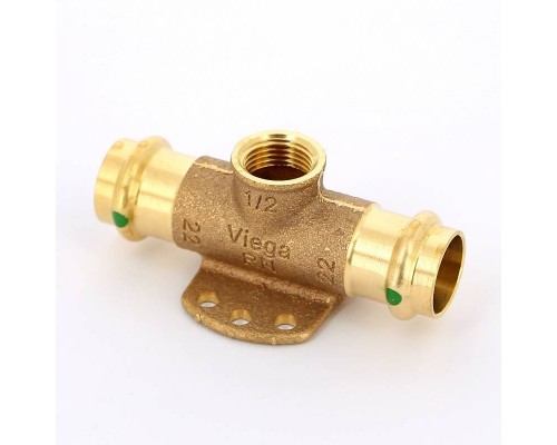 Тройник-водорозетка Viega Sanpress с SC-Contur 1/2" d=22