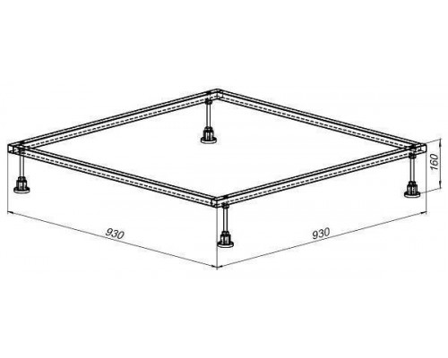 Каркас для поддона Allen Brau 100х100 8.00002|
8.00002