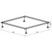 Allen Brau Каркас для поддона 93x93x16h см 8.00002