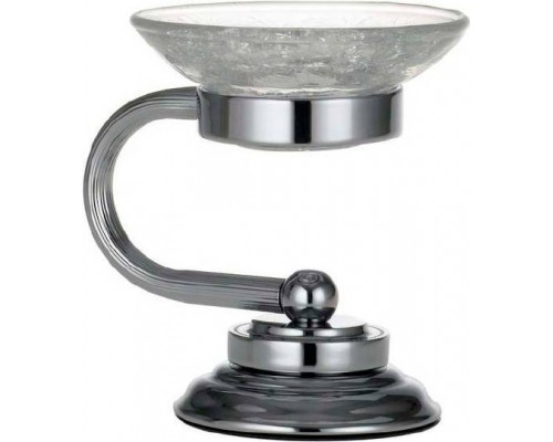Boheme Murano Мыльница настольная, 11,5х12хh14,5 см, цвет: хром глянцевый 10910-CR