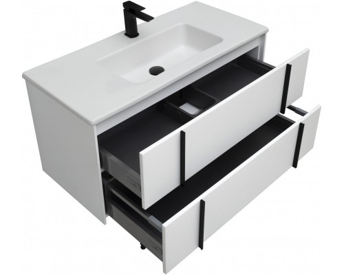 Allen Brau Reality Тумба под раковину 100x46,2x50h см, цвет: белый 1.32007.WM Allen Brau Reality Тумба под раковину 100x46,2x50h см, цвет: белый 1.32007.WM
