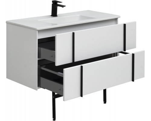 Allen Brau Reality Тумба под раковину 100x46,2x50h см, цвет: белый 1.32007.WM Allen Brau Reality Тумба под раковину 100x46,2x50h см, цвет: белый 1.32007.WM