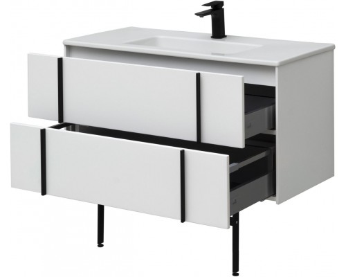 Allen Brau Reality Тумба под раковину 100x46,2x50h см, цвет: белый 1.32007.WM Allen Brau Reality Тумба под раковину 100x46,2x50h см, цвет: белый 1.32007.WM