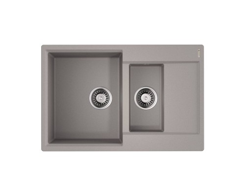 Omoikiri Daisen 78-2T-GR Кухонная мойка Tetogranit 78x51 см, цвет: leningrad grey 4993585