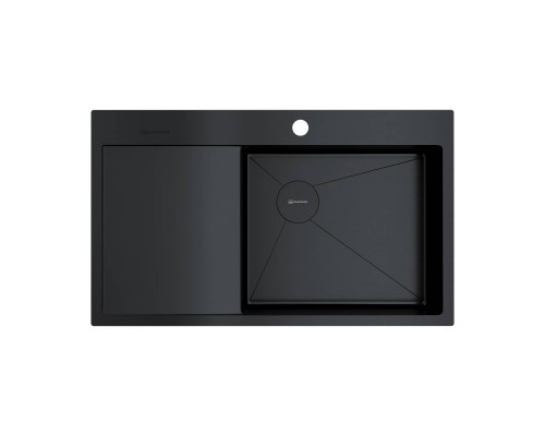 Omoikiri Akisame 86-R Side-GB Кухонная мойка нерж. сталь 86x51 см, цвет: графит 4997044