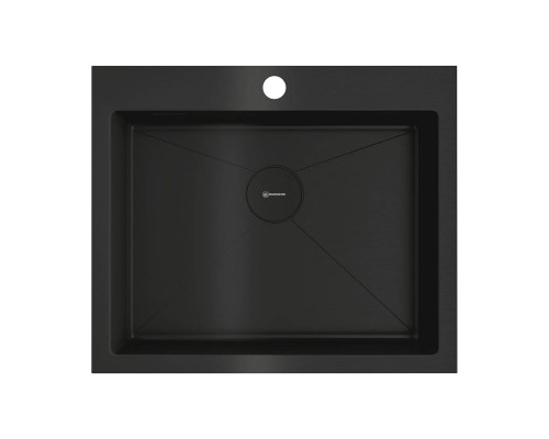Omoikiri Akisame 59-GB Кухонная мойка нерж. сталь 59x51 см, цвет: графит 4997014