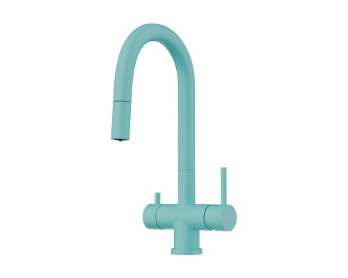 Omoikiri Akita-S-AZ Смеситель для кухни с выдв. изливом и возм. подкл. фильтр, Azur Blue 4994436