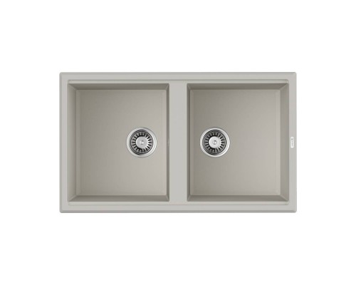Omoikiri Tedori 86-2-WH Кухонная мойка Tetogranit 86x51 см, цвет: белый 4993927