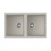 Omoikiri Tedori 86-2-WH Кухонная мойка Tetogranit 86x51 см, цвет: белый 4993927