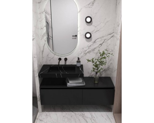 Armadi Art Flat Раковина мебельная прямоугольная 81х45,2х8h см, цвет: nero 859-080-NM