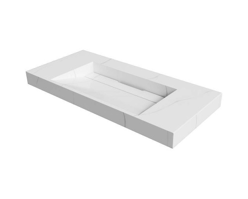 Armadi Art Flat Раковина мебельная прямоугольная 101х45,2х8h см, цвет: белый 859-100-CLCT