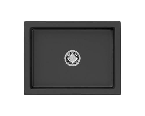 Omoikiri Mikura 61-BL Кухонная мойка Natceramic 61x46 см, цвет: черный 4997069