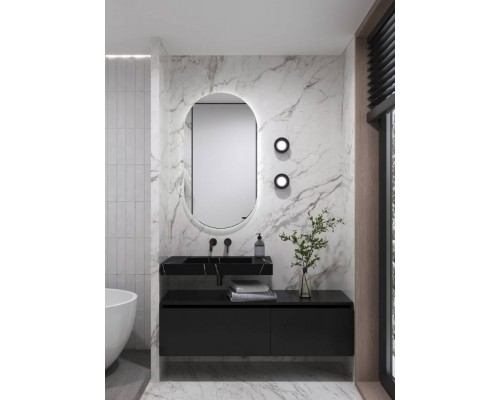 Armadi Art Flat Раковина мебельная прямоугольная 81х45,2х8h см, цвет: nero 859-080-NM